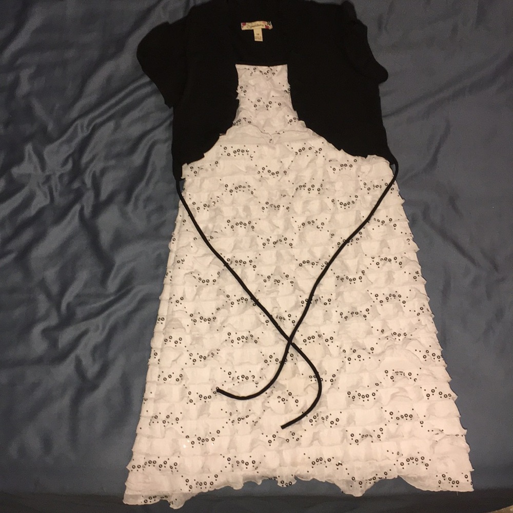 Black and White Formal Children’s Dress
